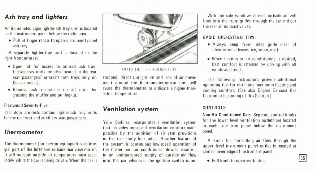 1973 Cadillac Owners Manual Page 7